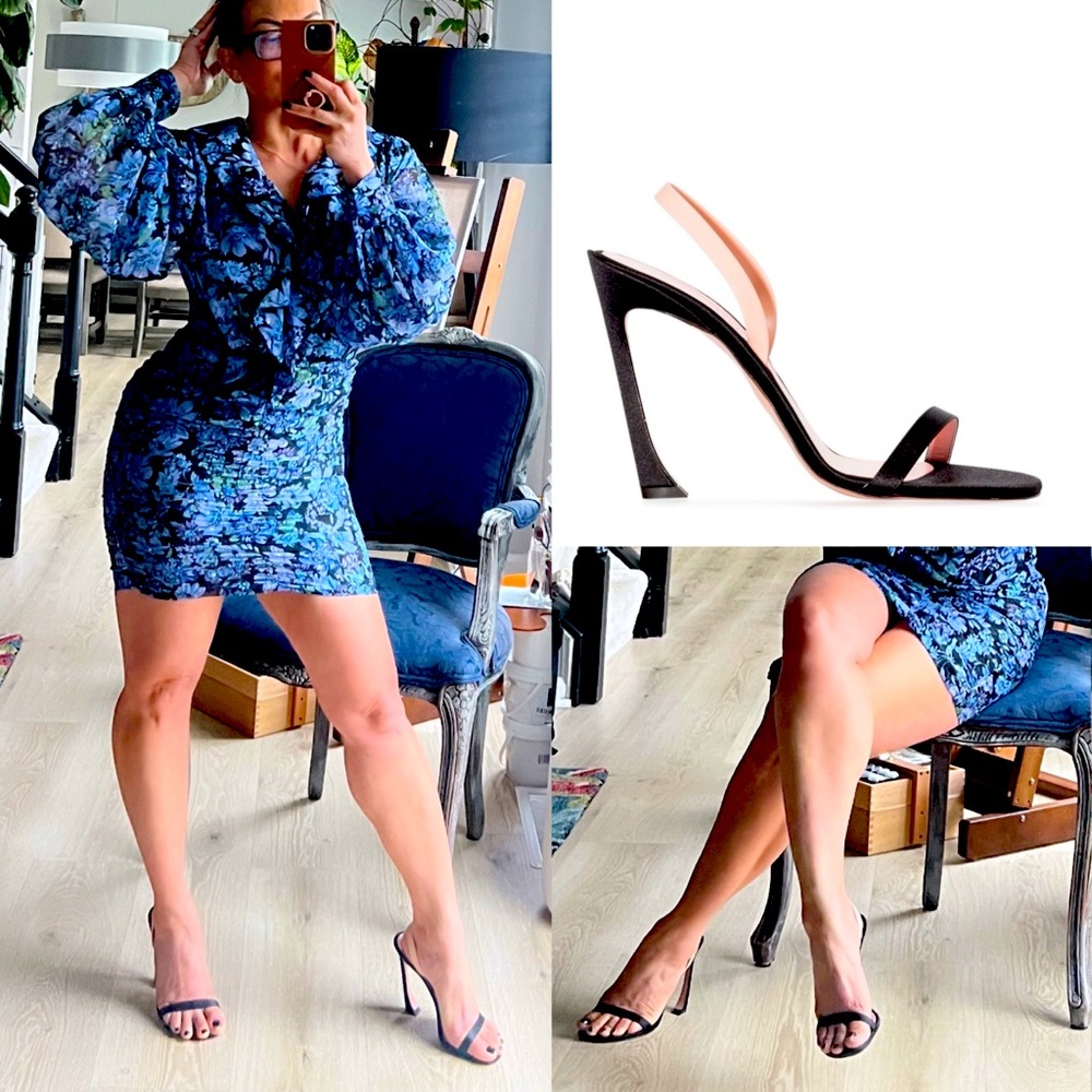 PIFERI PINK SATIN SANDALS 37 THE PINK BOTTOMS - Picture 2 of 10
